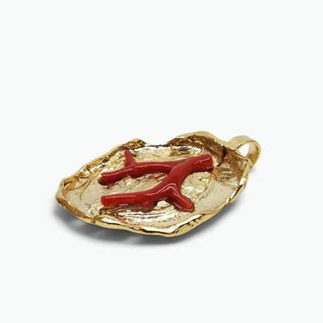 Koraal - Brons - Hanger - Italiaans handwerk