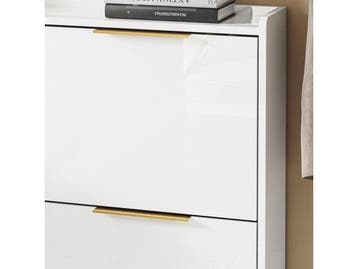 SoBuy FSR206-GW - Schoenenkast - Ultradun 19 cm - Hoogglans, Verzenden, Nieuw