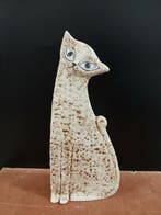 Royal Dux - Beeldje - Stylized sitting cat - Biscuit