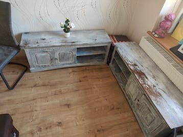 Commode (2) - mangohout - Sideboard, kast, commode