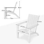 LIVSK Ergonomische Adirondack Stoel - Duurzaam Acaciahout -, Tuin en Terras, Kruiwagens, Verzenden, Nieuw