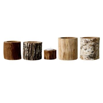 Bloomingville kaarsenhouder natural hout, Verzenden, Nieuw