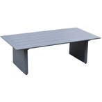 Avellino lounge tuintafel 120x61xH40 cm aluminium antraciet, Tuin en Terras, Tuintafels, Ophalen of Verzenden, Nieuw, Aluminium