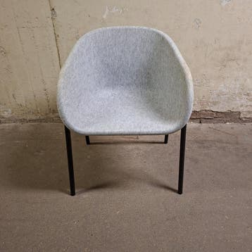 4x DeVorm LJ1 Armchair Light grey Gebruikt, Gebruikt, Grijs, Overige materialen