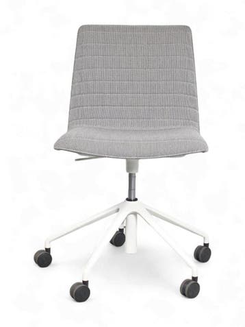 Andreu World vergaderstoel, Flex High Back, grijs-wit, Ophalen of Verzenden, Gebruikt, Zwart