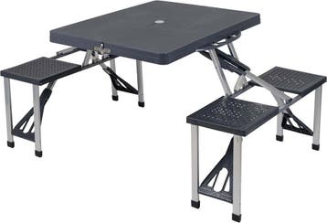 Camp-gear Picknicktafel Basic Inklapbaar Grijs — Zeer goed, Nieuw