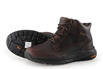 Skechers Veterboots in maat 43 Bruin, Kleding | Heren, Schoenen, Bruin, Verzenden, Boots, Zo goed als nieuw