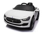 Maserati Ghibli, 12v elektrische kinderauto, rubberen banden, Ophalen of Verzenden, Nieuw