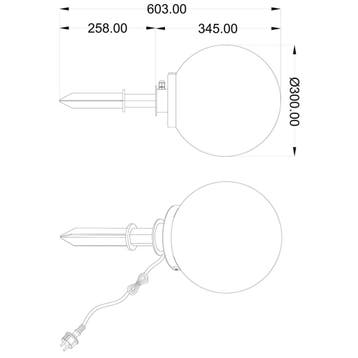 LED Priklamp met Stekker - Trion Balino - E27 Fitting - Mat, Ophalen of Verzenden, Nieuw, Overige fittingen