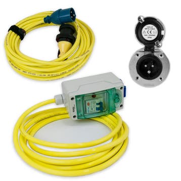 Walstroomkit MP16 incl aardlek, walstroomkabel, auto. zekeri, Ophalen of Verzenden, Nieuw