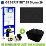 UP320 Toiletset 35 Civita Black Rimless Sigma 20 Mat Zwart, Ophalen of Verzenden, Nieuw