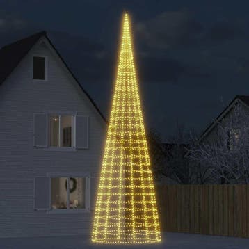 vidaXL LED-kerstboom 3000 LEDs warm wit 800 cm, Diversen, Verzenden, Nieuw
