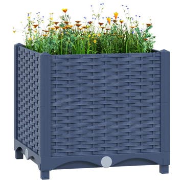 vidaXL Plantenbak verhoogd 40x40x38 cm polypropyleen, Tuin en Terras, Bloembakken en Plantenbakken, Kunststof, Verzenden, Minder dan 60 cm