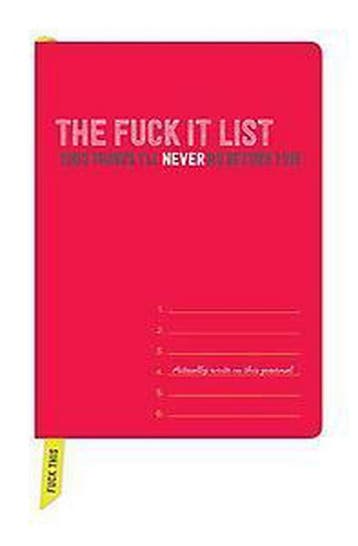 Specialty Journal: Fuck It List - Knock Knock 9781601065827, Verzenden, Gelezen, Knock Knock