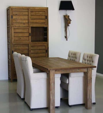Teak dingklik tafel -  300 cm x 100 cm, Ophalen of Verzenden, Nieuw