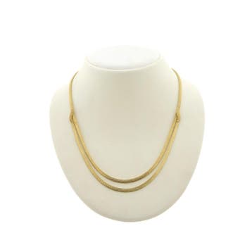 Gouden omega collier (Ketting), Ophalen of Verzenden, Gebruikt, Goud, Goud