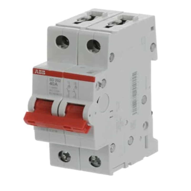 ABB hoofdschakelaar 2 polig 40A mistral - lastschakelaar -, Doe-het-zelf en Verbouw, Elektra en Kabels, Nieuw, Ophalen of Verzenden