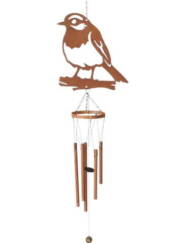 Roodborst  windgong  bruin roest 70cm, Verzenden, Nieuw