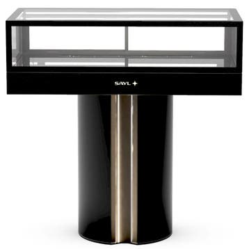 Neutrale Vitrine | INTEGRA T | Zwart | 1 Niveau |, Verzenden, Nieuw in verpakking
