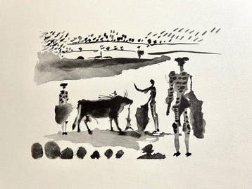 Pablo Picasso (after) - Après LEstocade Le Torero Montre La, Antiek en Kunst