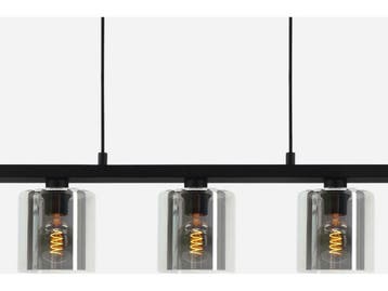 EGLO Cadley - Hanglamp - E27 - 121 cm - Rookglas - Zwart, Verzenden, Nieuw