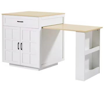 Uitschuifbare Bartafel met Kast en Opbergruimte – 202 cm, Verzenden, Nieuw