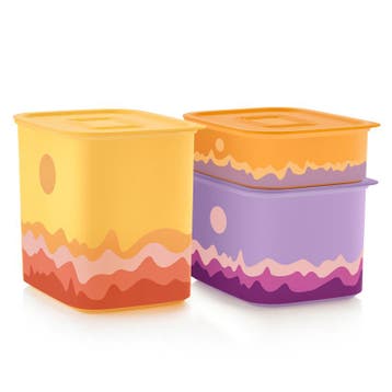 Tupperware ClickPlus Koektrommels Sunrise, Ophalen of Verzenden, Nieuw