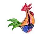 Beeldje - Colorful Rooster - 26 cm - Glas, Antiek en Kunst