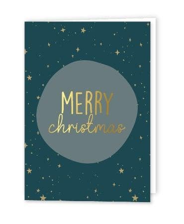 10 Kerstkaart met envelop - merry christmas - kerst - eng..., Diversen, Wenskaarten, Nieuw, Ophalen of Verzenden