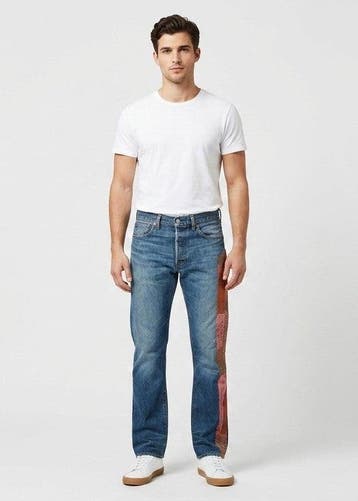 URC Jeans Heren maat W32 Blauw Vintage, Ophalen of Verzenden, Nieuw, URC