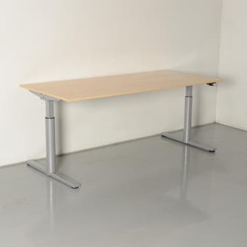 Gispen TM bureau, ahorn blad, 180 x 80 cm, hoogte, Ophalen of Verzenden, Nieuw