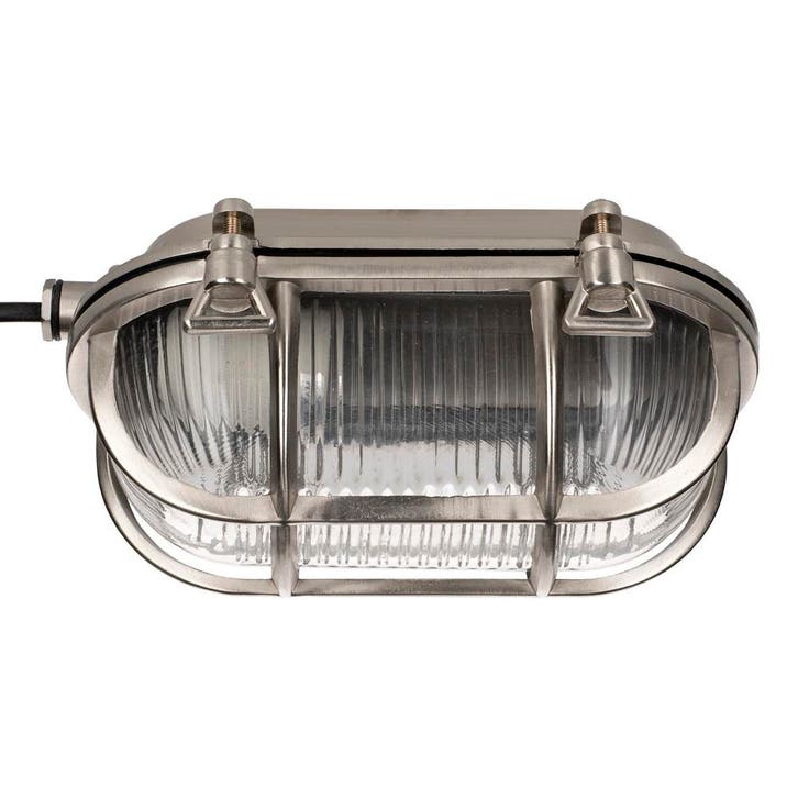 Bailey Scheepslamp Ahoi E27 Alu Nikkel Ovaal IP64, Huis en Inrichting, Lampen | Overige, Nieuw, Ophalen of Verzenden