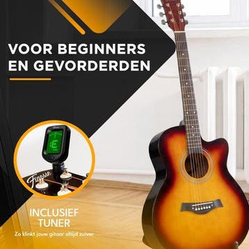 2dekans | Finesse Akoestische Gitaar - met Videocursus - 4/4, Ophalen of Verzenden, Zo goed als nieuw