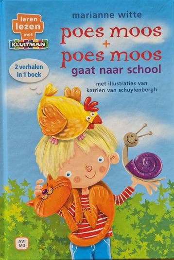 Poes Moos - Poes Moos gaat naar school - 2 verhalen in 1, Verzenden, Zo goed als nieuw