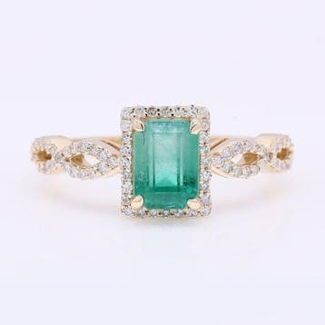 Zonder minimumprijs - Ring - 14 karaat Geel goud - 1.52ct., Nieuw