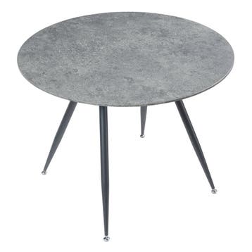 Eetkamerset Fitjar Ø100 cm met stoelen Lexnitz 5-delig [en.c, Verzenden, Nieuw