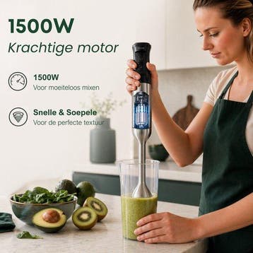 2dekans | Savoré Kitchen Staafmixer Pro+ 1500W – Mixer Set, Witgoed en Apparatuur, Ophalen of Verzenden, Zo goed als nieuw