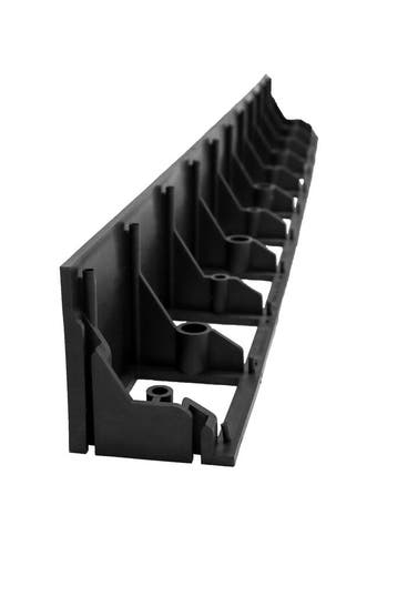 Borderrand Kunststof Zwart 1000 x 80 x 58 mm - Per Stuk, Verzenden, Nieuw