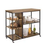 Industriële Keukenwagen 110 cm – 5 Lagen, Wielen & Rem, Verzenden, Nieuw