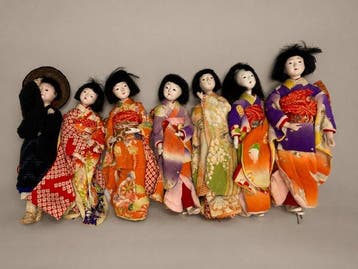 Unknown maker - Pop Small Ichimatsu dolls - 1930-1940 -