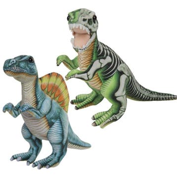 Speelgoed set van 2 pluche dino knuffels - T-Rex en, Kinderen en Baby's, Speelgoed | Knuffels en Pluche, Verzenden, Nieuw