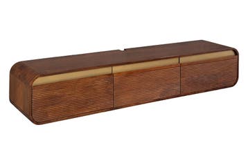 TV-Meubel MONZA 160cm met kabelmanagement hangend geribd, Ophalen of Verzenden, Nieuw