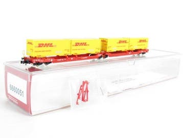Fleischmann N - 6660051 - Modeltrein goederenwagon (1) - DB, Nieuw