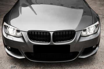 Grill voor BMW 3 Serie E92/E93 LCI glans zwart dubbelspijls
