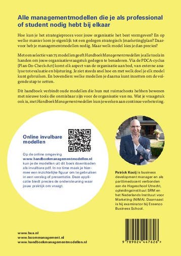 Handboek managementmodellen 9789024447626 Patrick Kooij, Verzenden, Zo goed als nieuw, Patrick Kooij