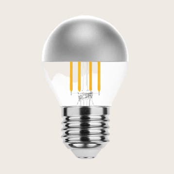 Filament kopspiegellamp - E27 Mini Globe P45 4W  - 2700K war, Ophalen of Verzenden, Gebruikt