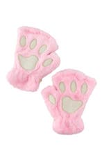 Dierenpoot Vingerloze Handschoenen Roze Pluche Vingerloos Po, Hobby en Vrije tijd, Ophalen of Verzenden, Nieuw, Feestartikel, Carnaval