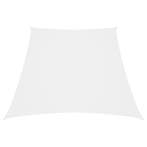 vidaXL Zonnezeil trapezium 2/4x3 m oxford stof wit, Tuin en Terras, Verzenden, Nieuw