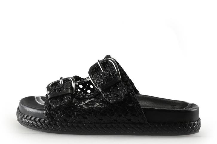 Manfield Muiltjes in maat 38 Zwart, Kleding | Dames, Schoenen, Zwart, Gedragen, Overige typen, Verzenden