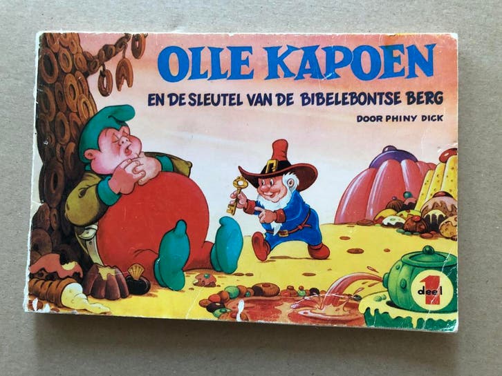 Olle Kapoen en de Sleutel van de Bibelebontse Berg - 1970, Verzamelen, Stripfiguren, Boek of Spel, Gebruikt, Olivier B, Bommel en Tom Poes